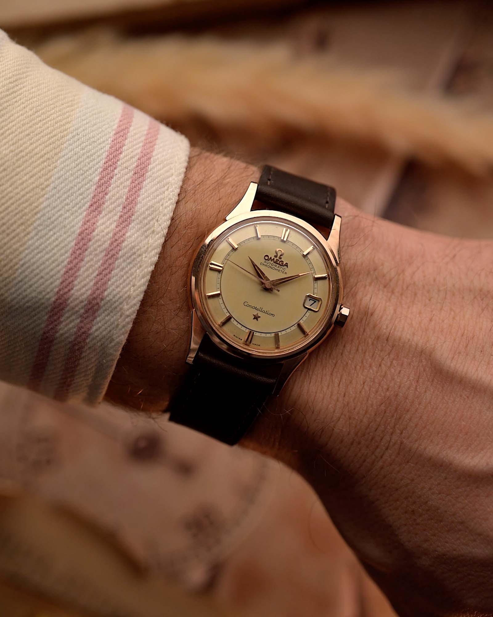 Royal Constellation 14393 Railroad 18k Rose